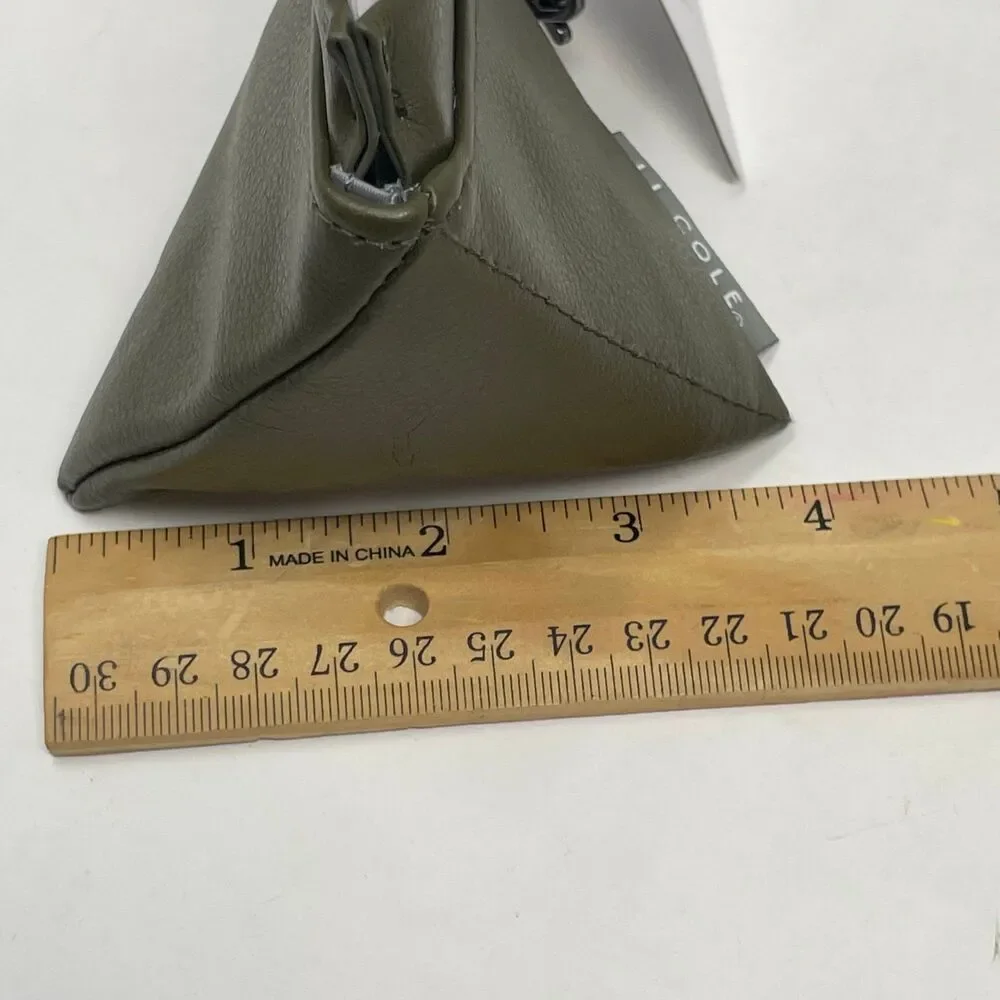 NEW JJ Cole Pacifier Pod - Olive Green - Baby Pouch Holder w/ Chain & Latch Hook